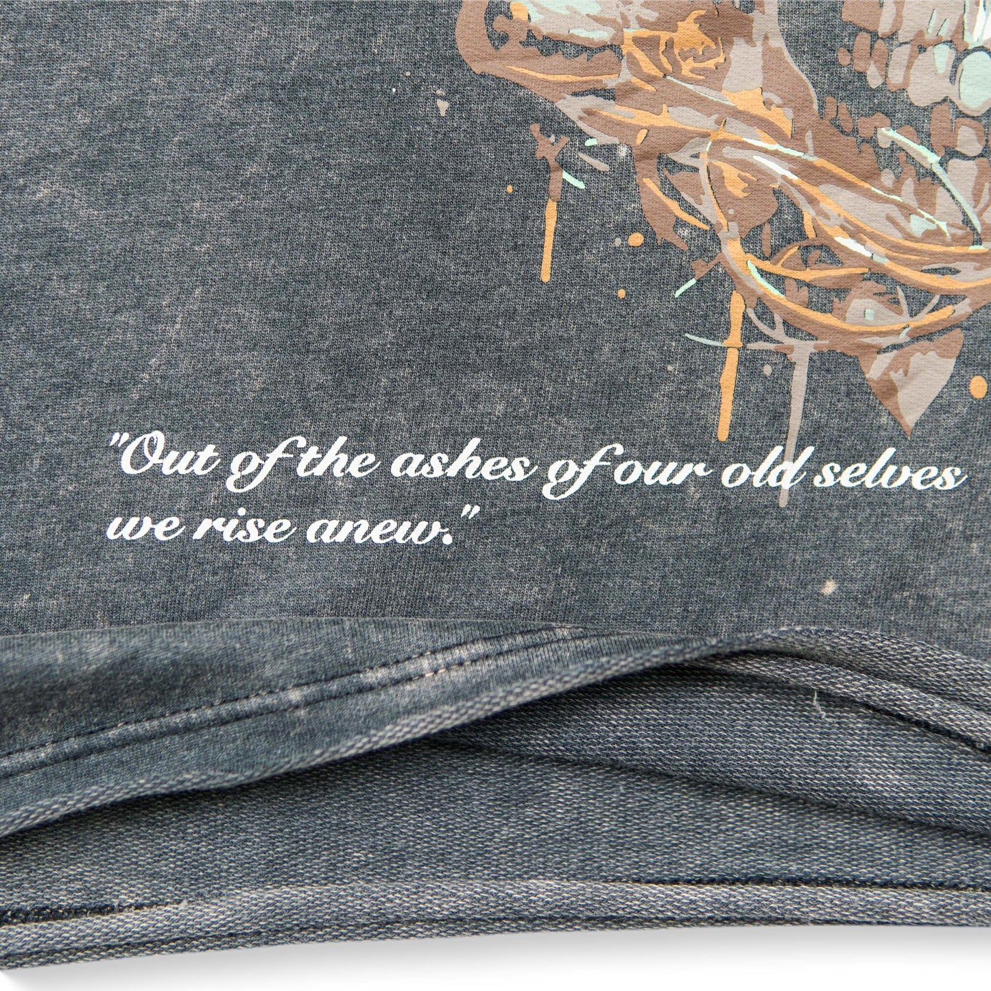 Acidwash Rugged Snake Cut Off Hoodies