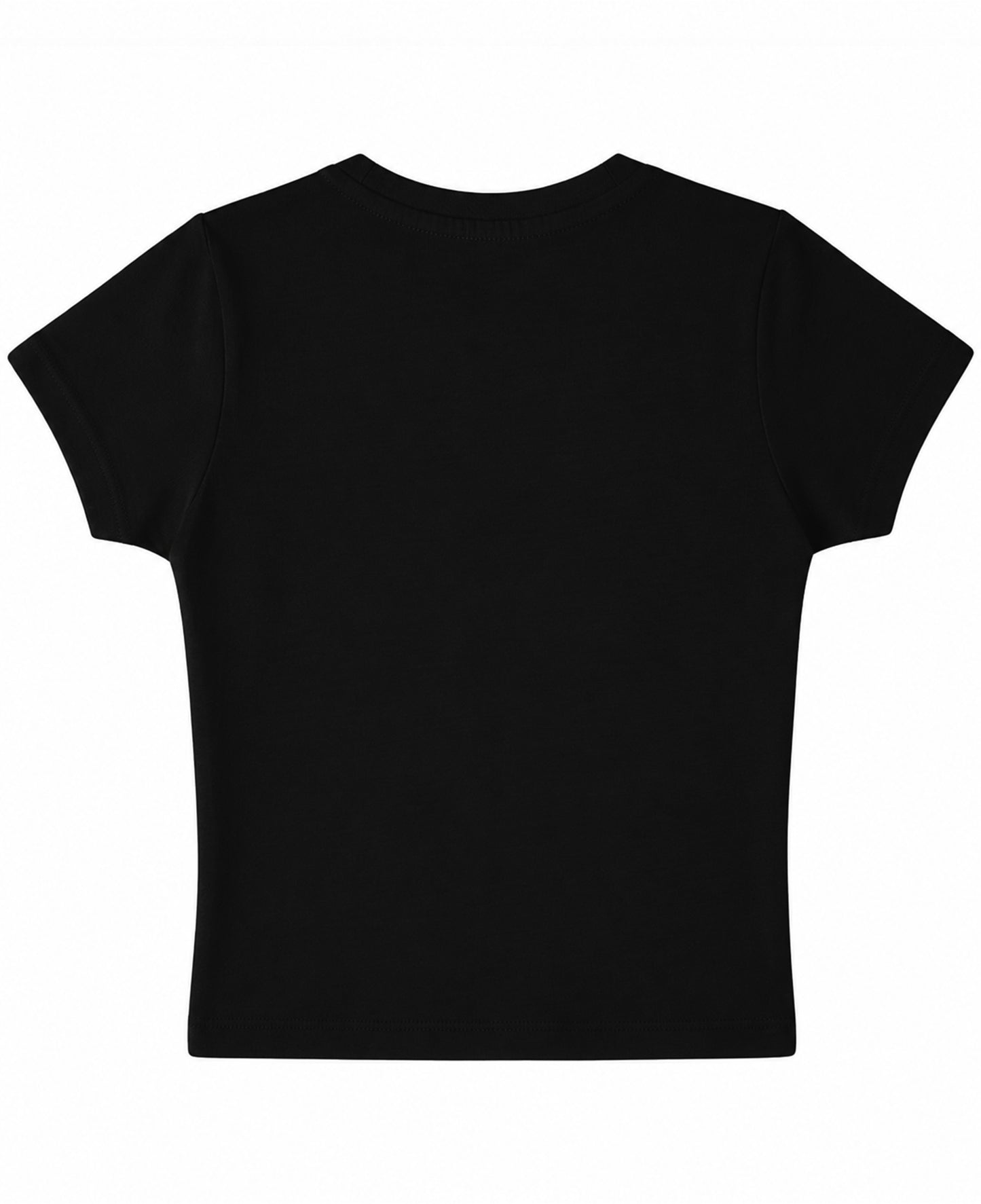 Black Baby Tee Back Design