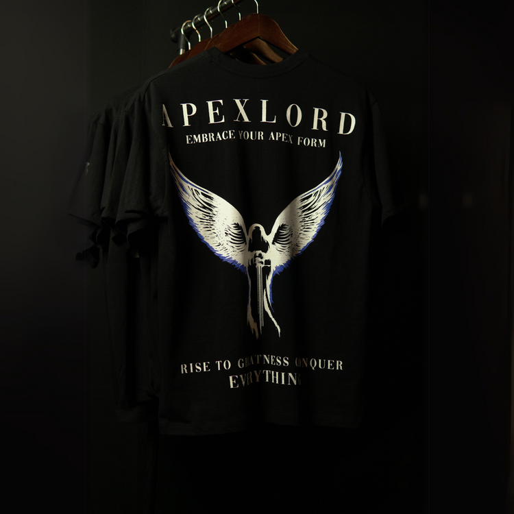 Rise to greatness oversize printed T-shirt