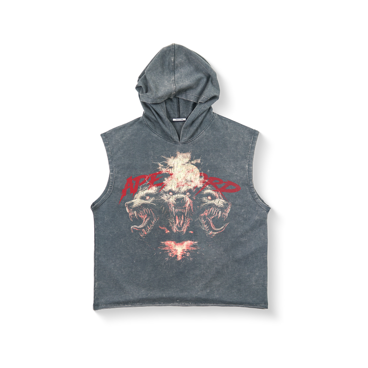 Acidwash Rugged Pitbull Cut-Off Tank
