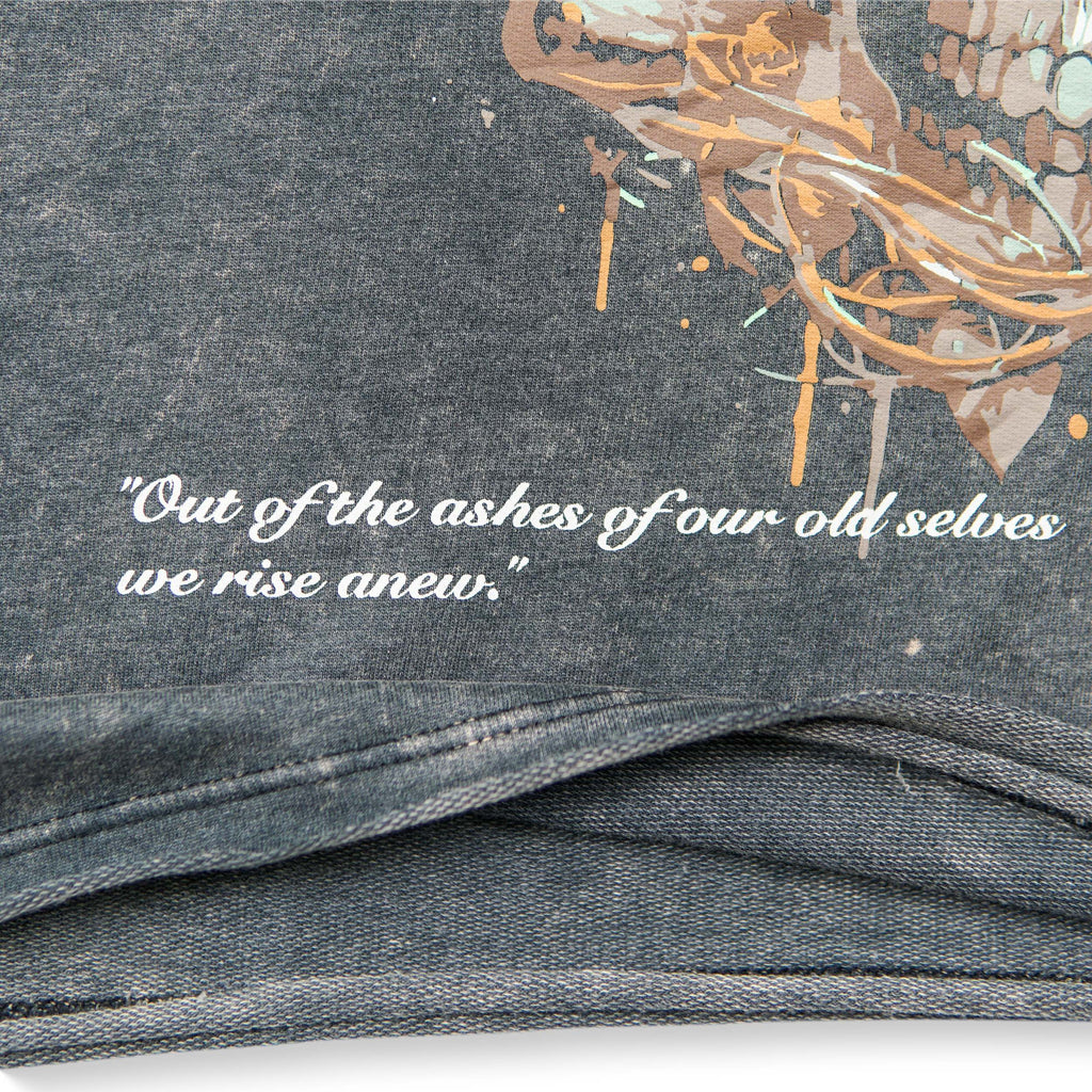 Acidwash Rugged Snake Cut Off Hoodies