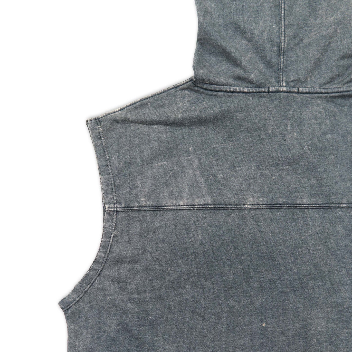Acidwash Rugged Pitbull Cut Off Hoodies