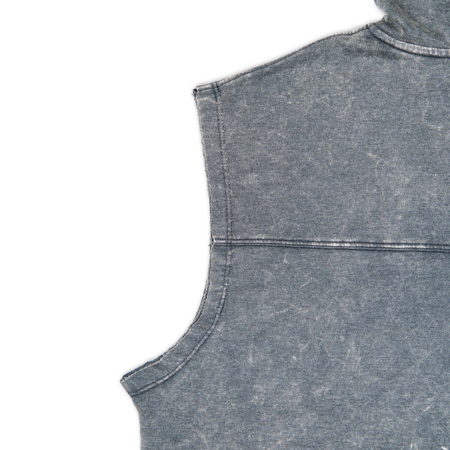Acidwash Rugged Snake Cut Off Hoodies