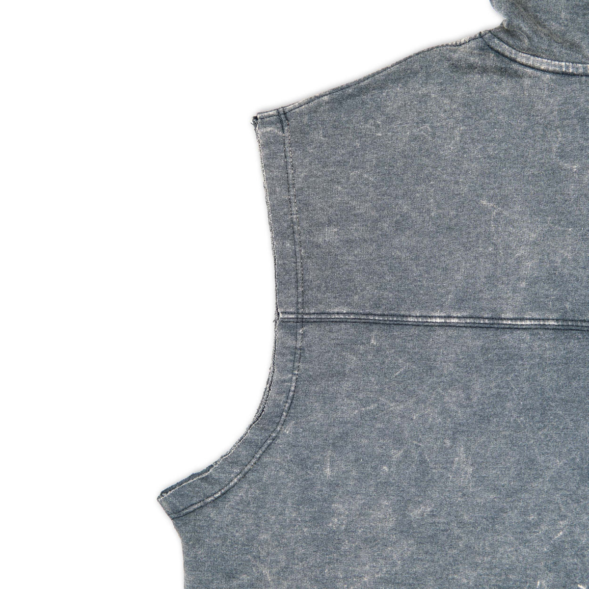 Acidwash Rugged Snake Cut Off Hoodies