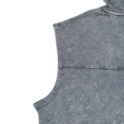 Acidwash Rugged Snake Cut Off Hoodies