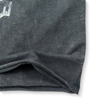 Acidwash Rugged Pitbull Cut Off Hoodies
