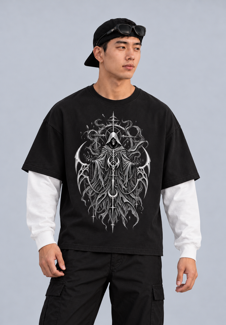 APEX — Dark Reaper Oversized Layered T-Shirt