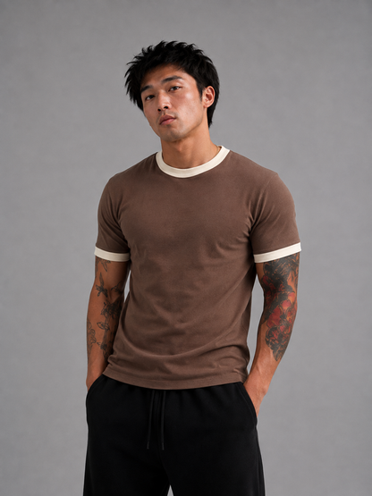 Mousse & Cream Ringer tee