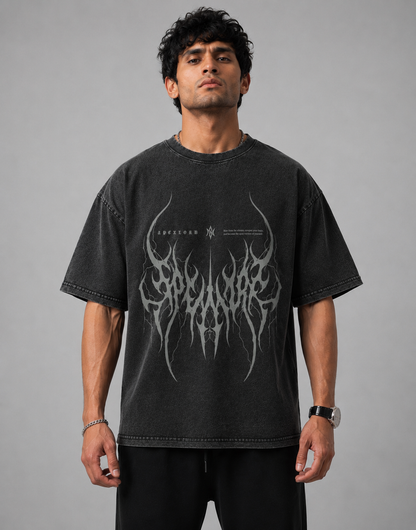 Vintage Fade Wash — Conquest Sigil Oversize T-Shirt