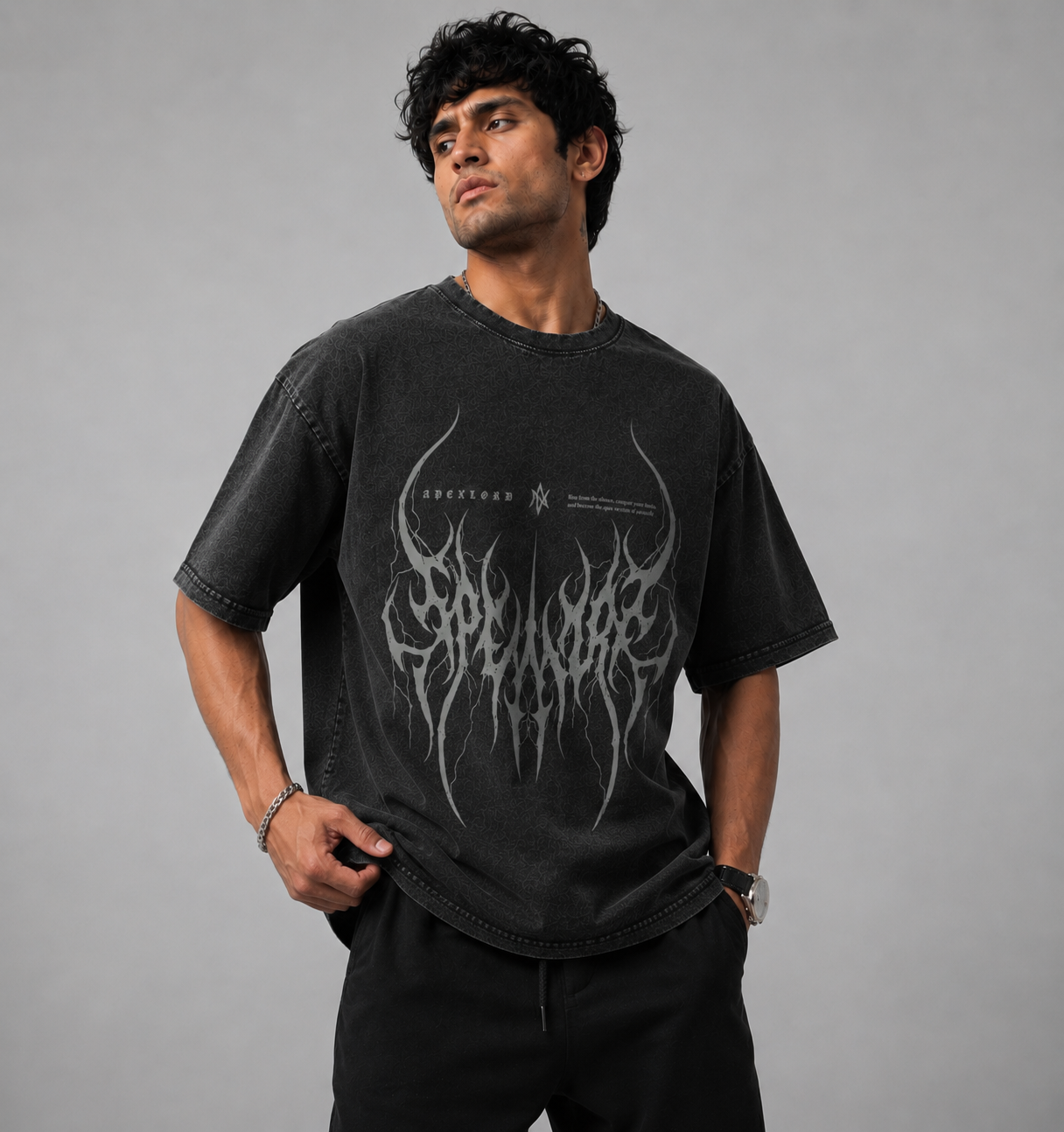 Vintage Fade Wash — Conquest Sigil Oversize T-Shirt