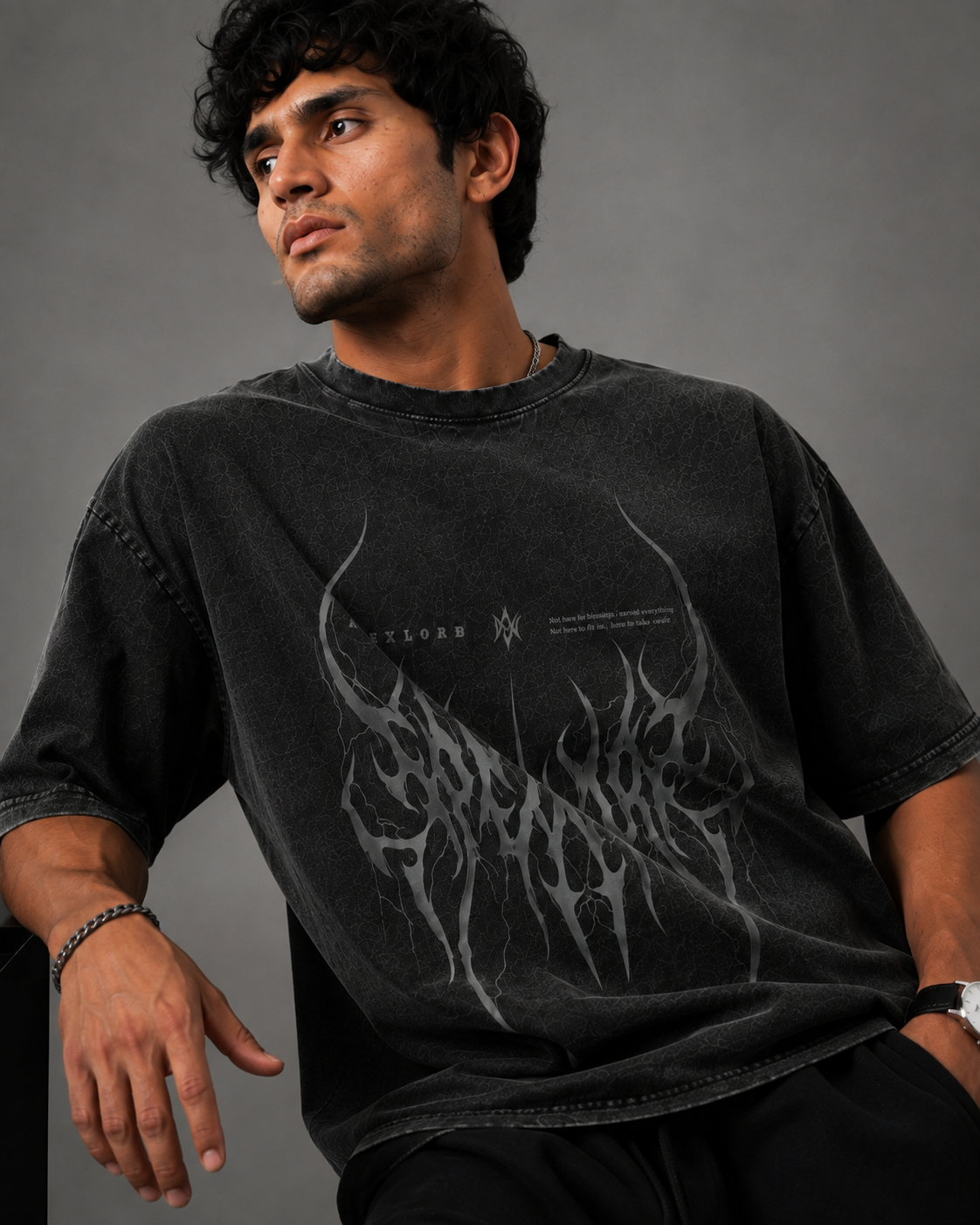 Vintage Fade Wash — Conquest Sigil Oversize T-Shirt