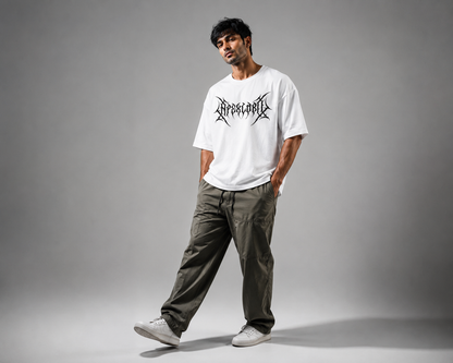 sigil white oversize cotton tee