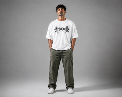 sigil white oversize cotton tee