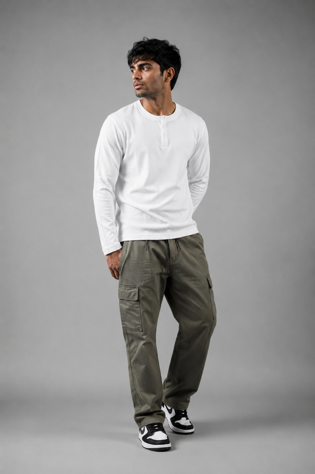 Henley T-Shirt White