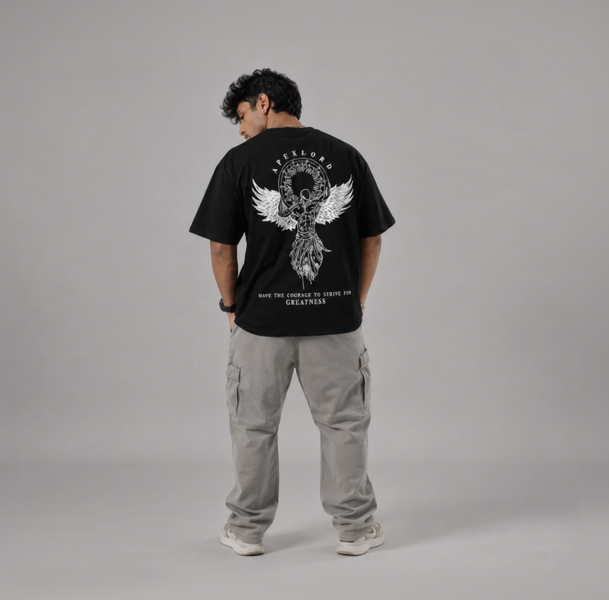 Greek god oversize printed T shirt