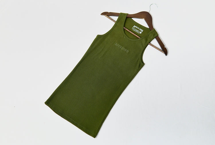 Green Ribbed Tank