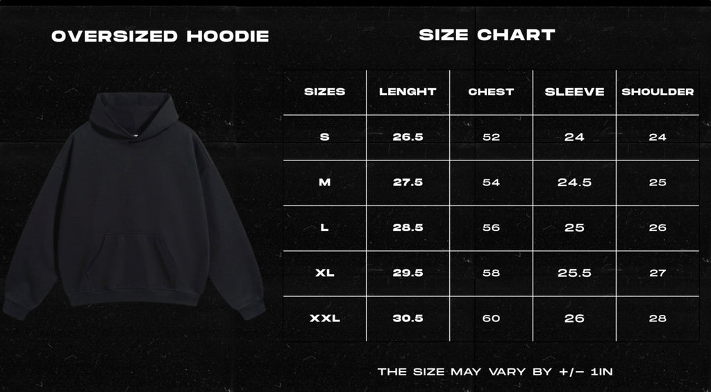 Sigil black oversize hoodie