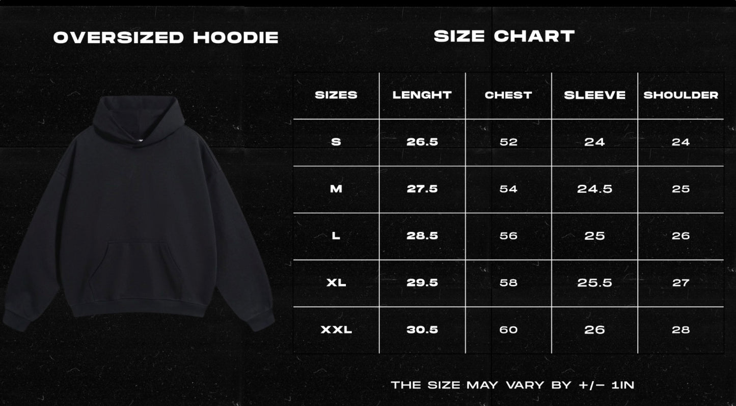 sigil black oversize hoodie