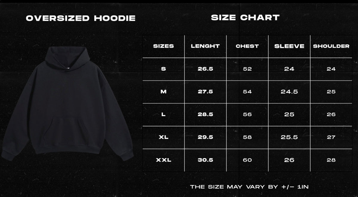 Sigil black oversize hoodie