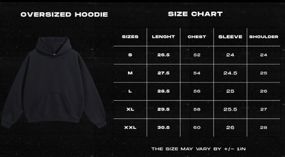 sigil black oversize hoodie