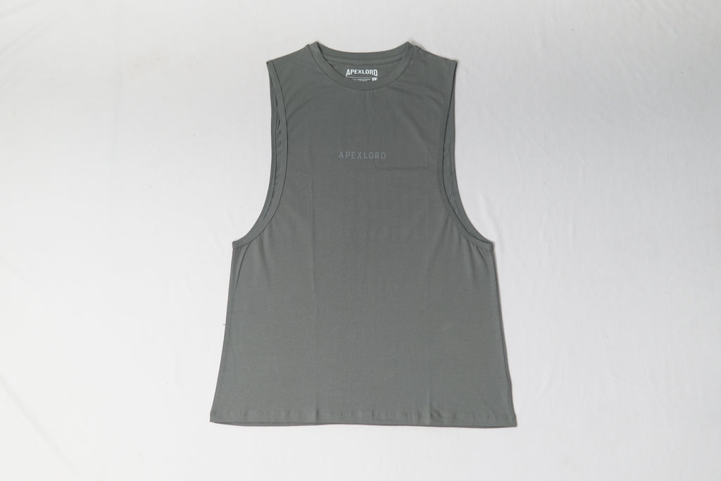 Apexlord Printed Grey Tank Top
