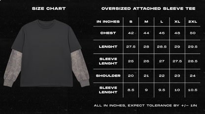 sigil oversize attached sleeve tee