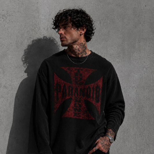 Paranoid waffle t-shirt Black