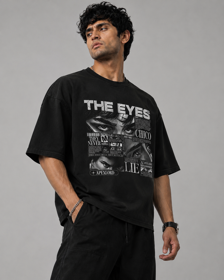 The Eyes Chico” Boxy Cotton T-Shirt