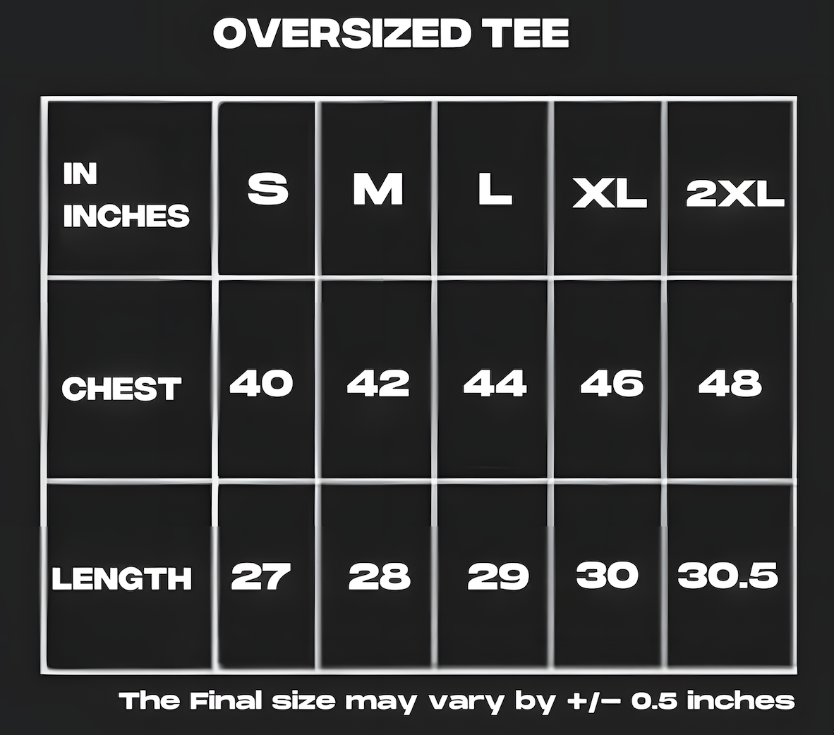 oversize black graphic tee