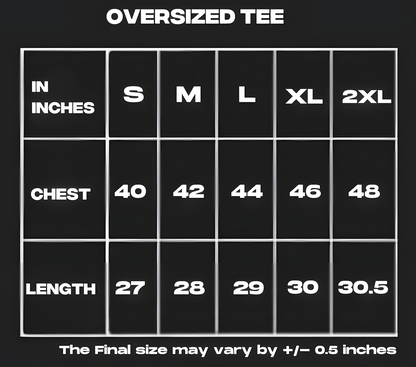 oversize black graphic tee