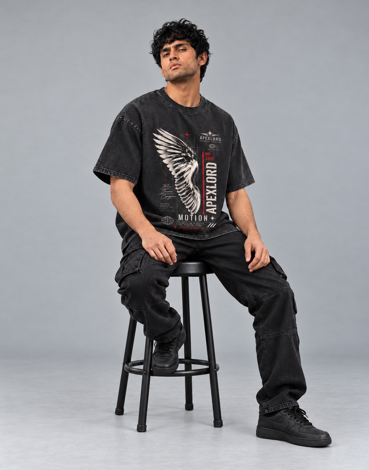 Apexlord Winged Motion Oversized Tee