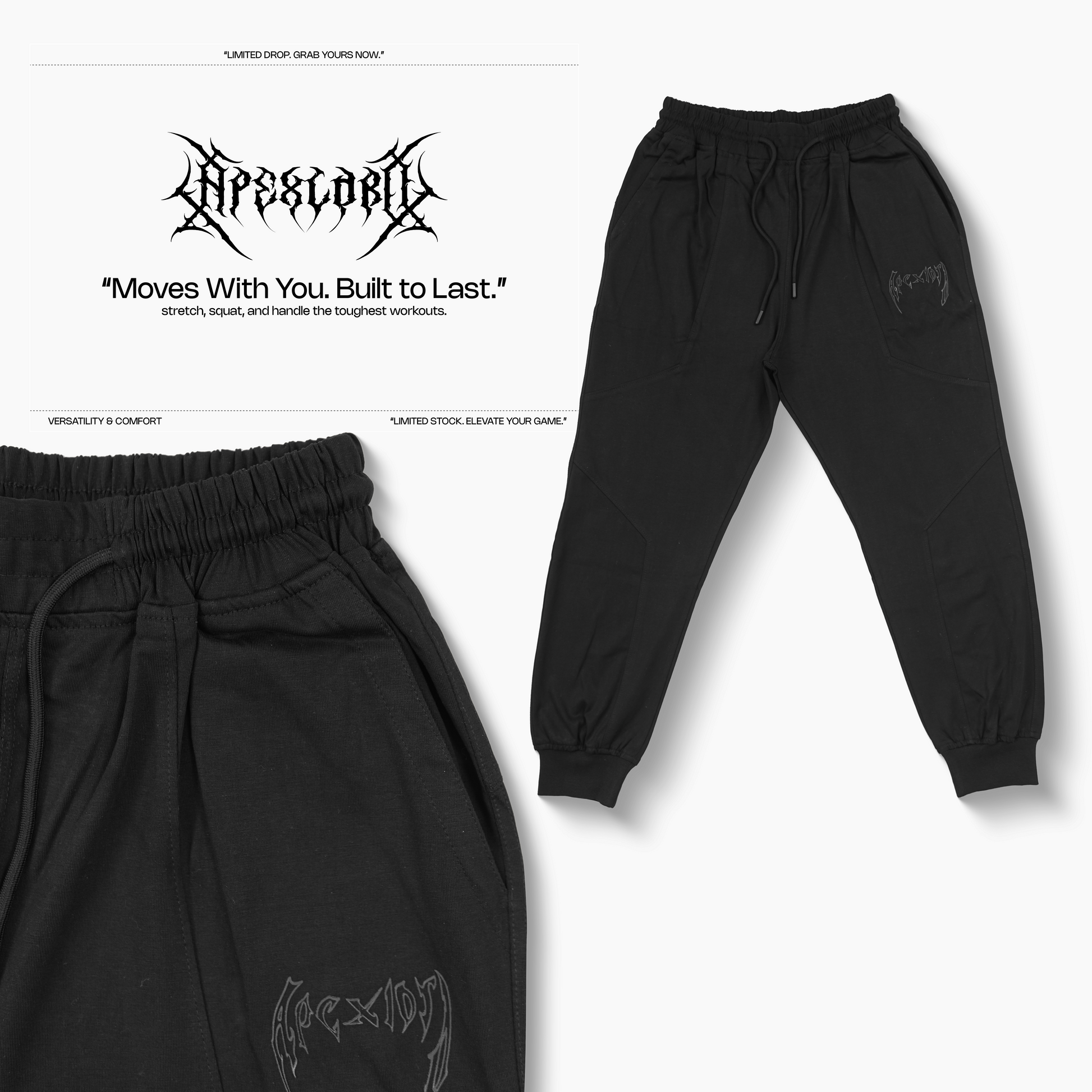 Apex Black Stealth Joggers