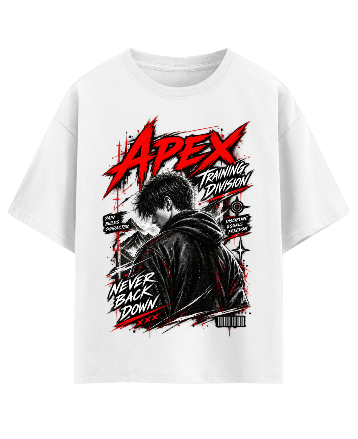 White Oversized T-shirt Front Design