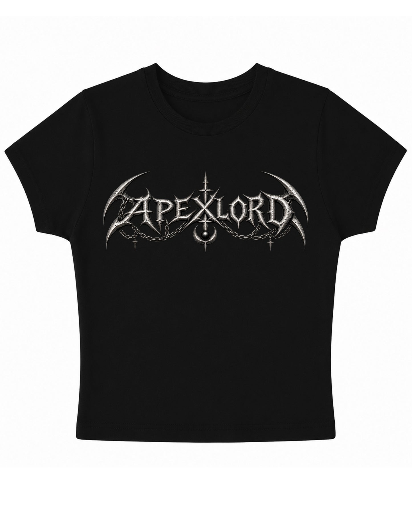 Black Baby Tee Front Design