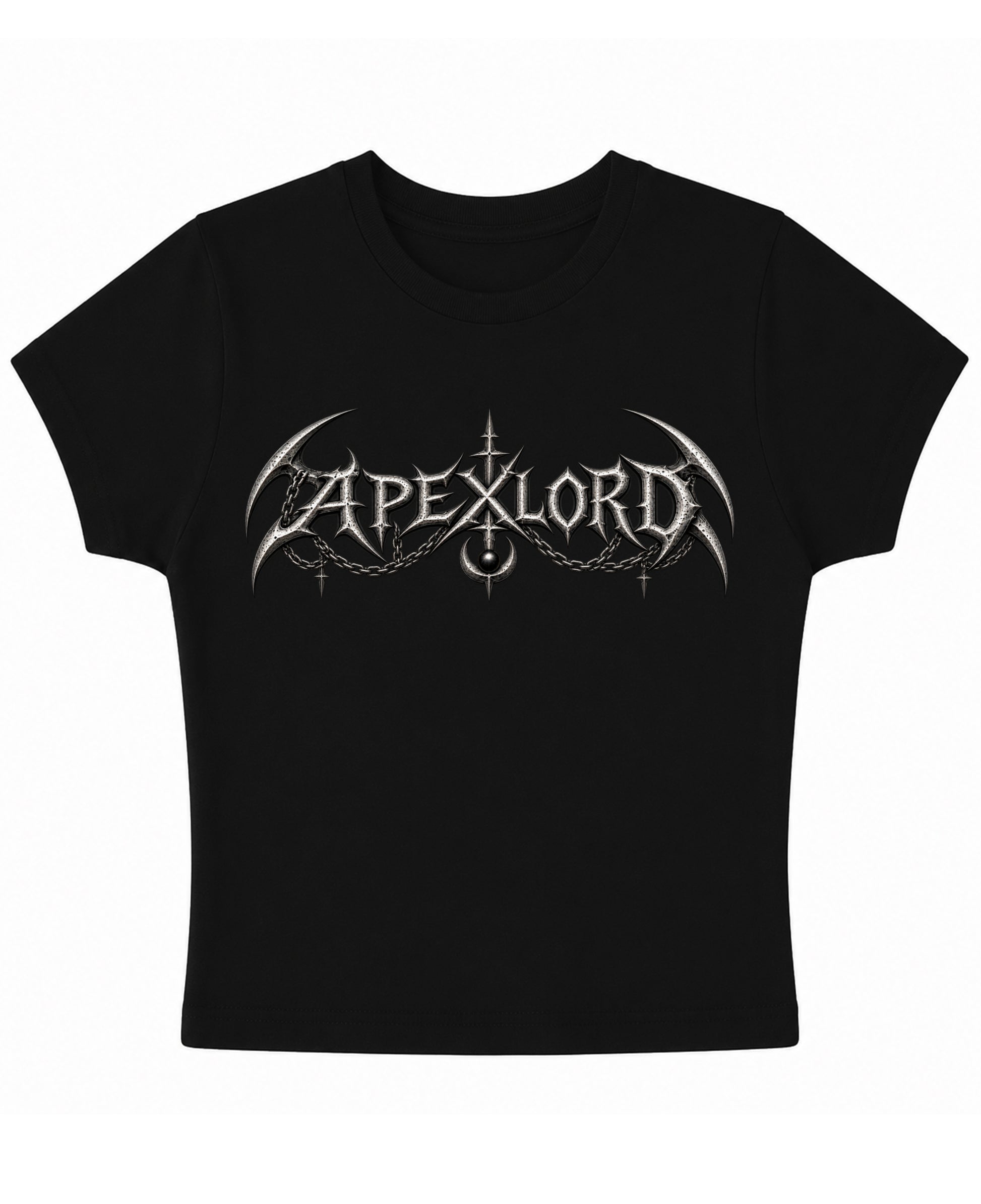 Black Baby Tee Front Design