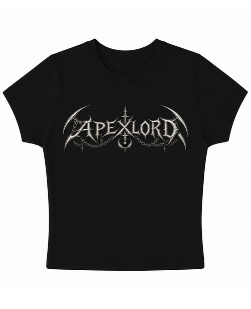 Black Baby Tee Front Design