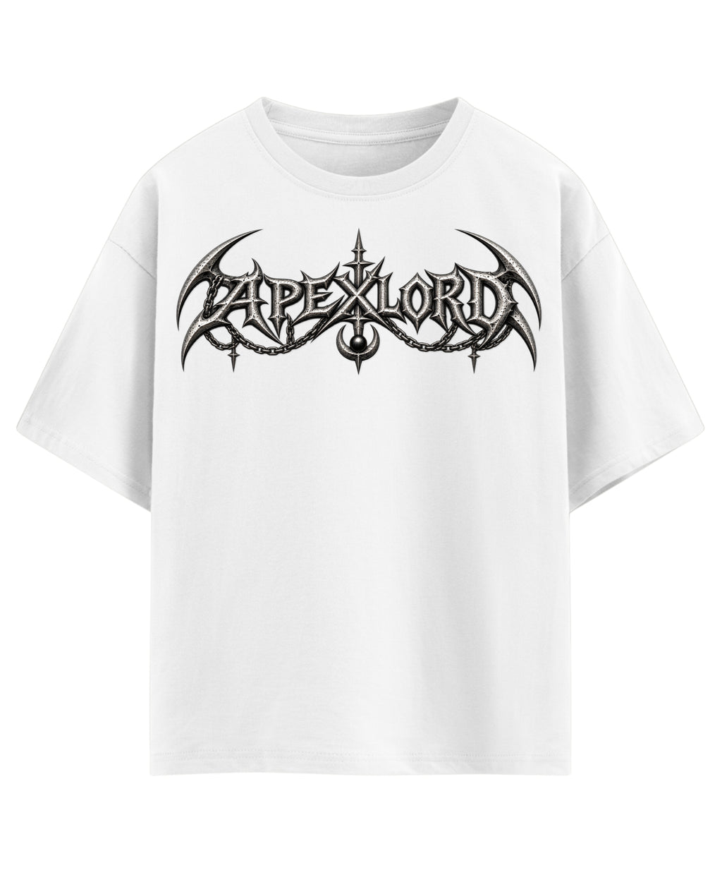 White Oversized T-shirt Front Design