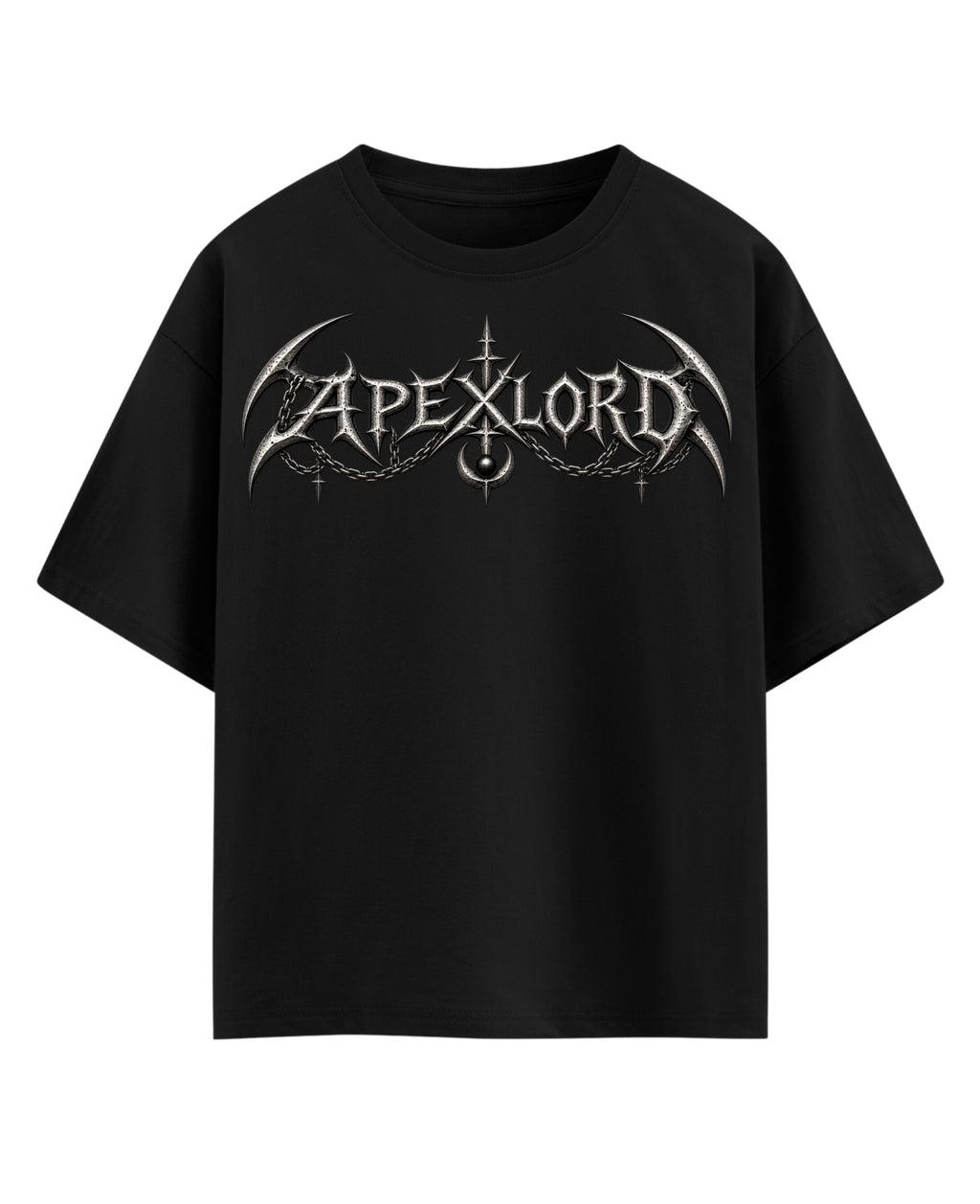 Black Oversized T-shirt Front Design