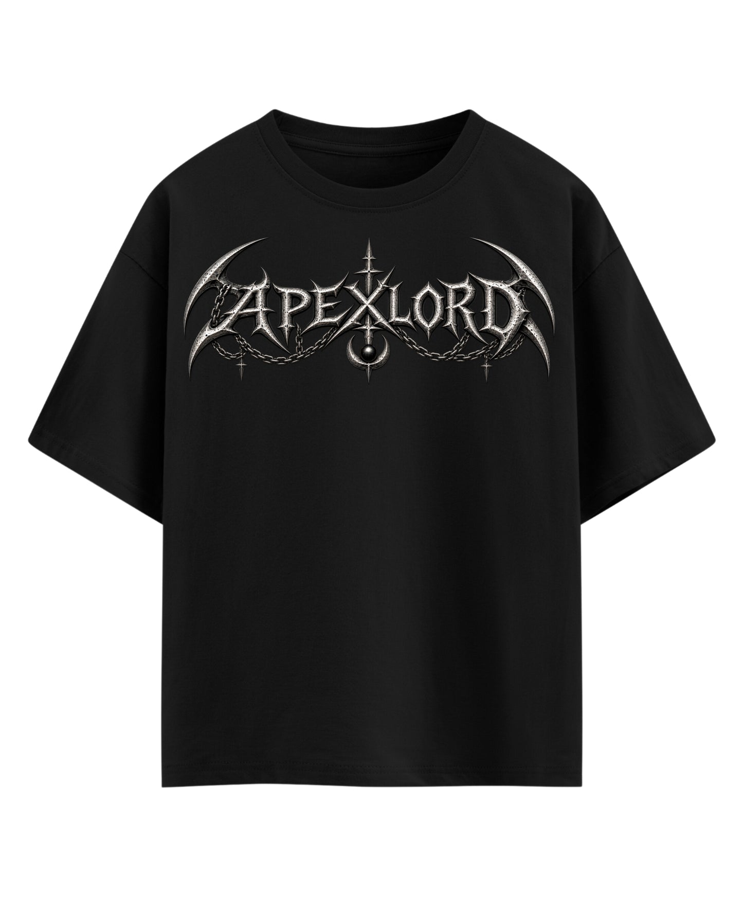 Black Oversized T-shirt Front Design