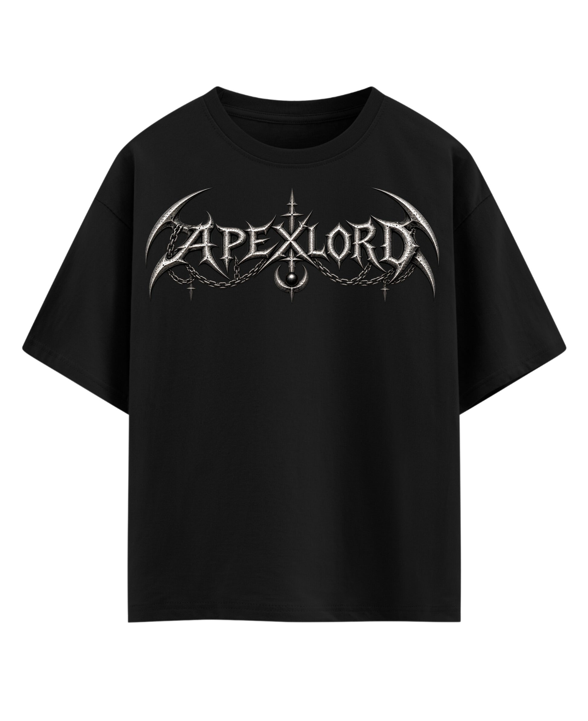 Black Oversized T-shirt Front Design