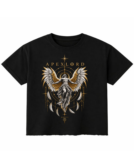 Black Boxy Fit T-shirt Front Design