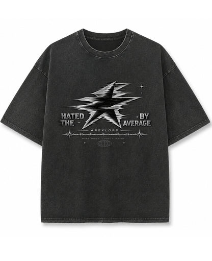 Vintage Fade Wash Oversized T-shirt Front Design