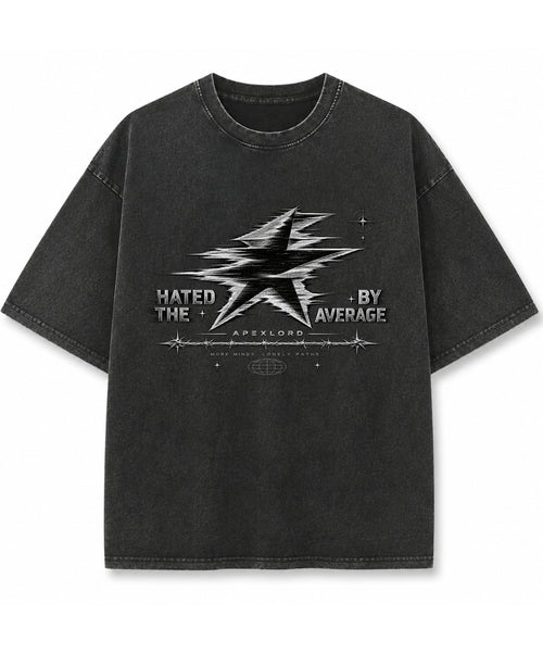 Vintage Fade Wash Oversized T-shirt Front Design
