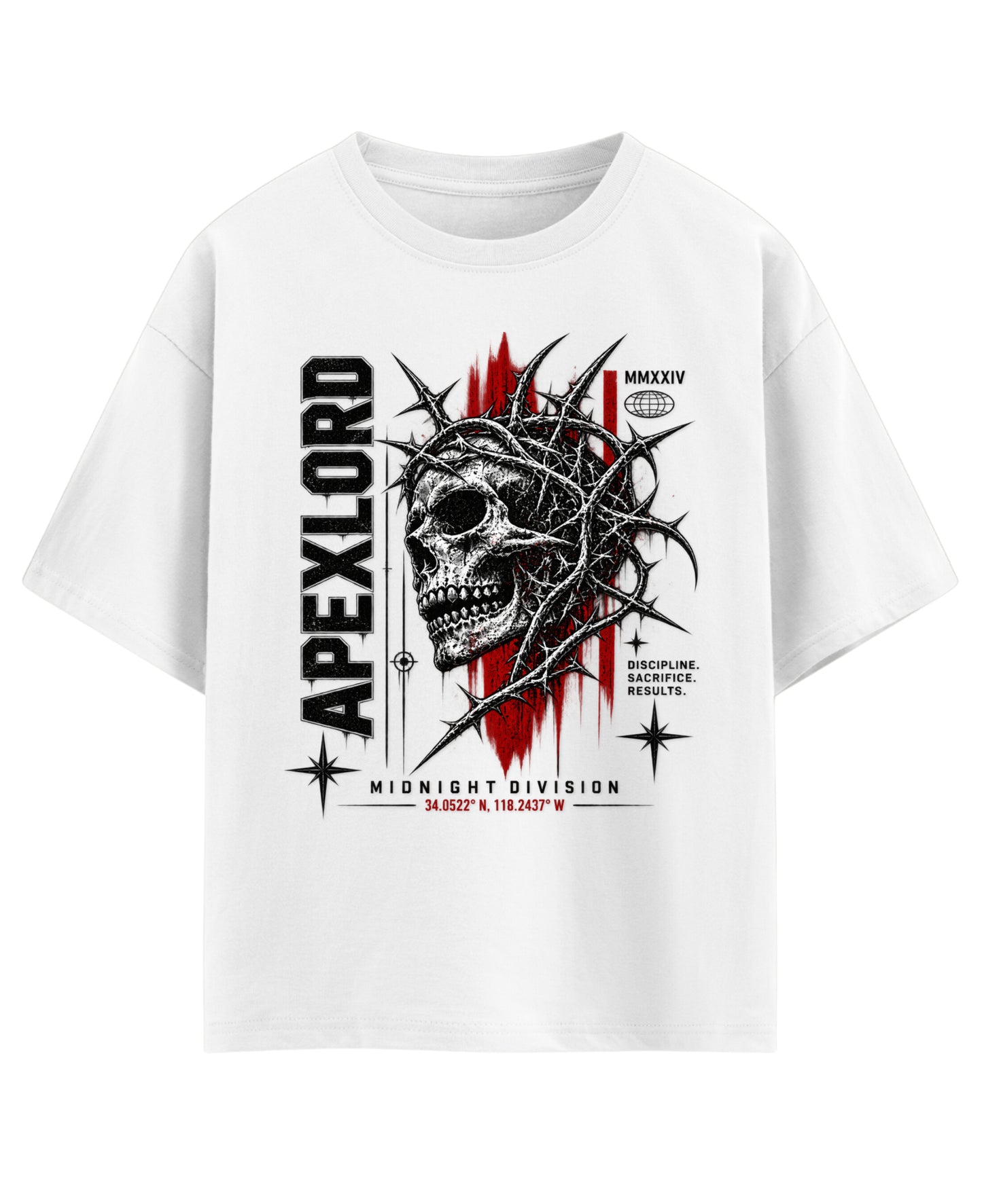 White Oversized T-shirt Front Design