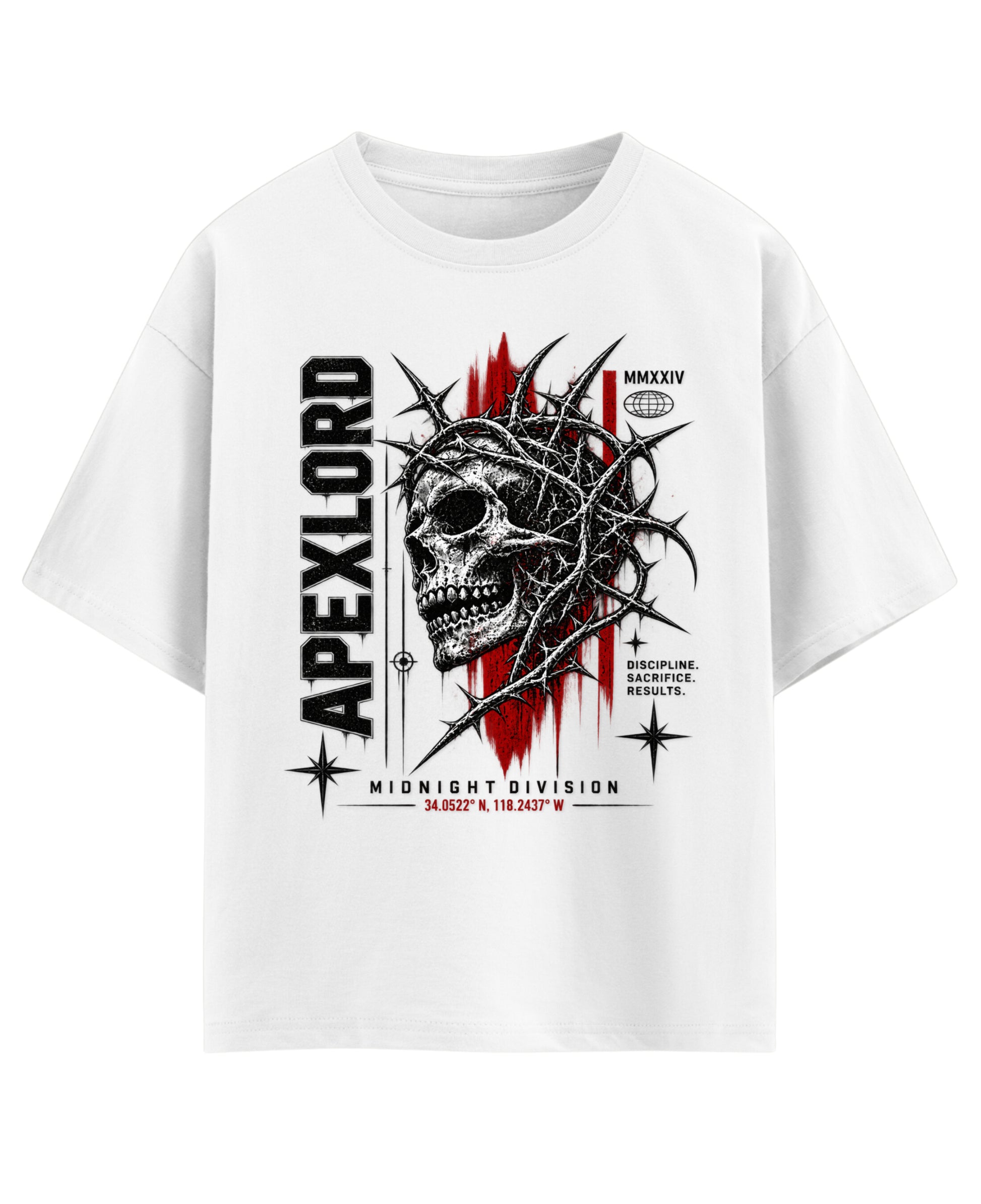 White Oversized T-shirt Front Design