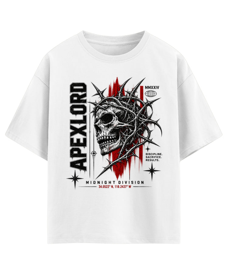 White Oversized T-shirt Front Design