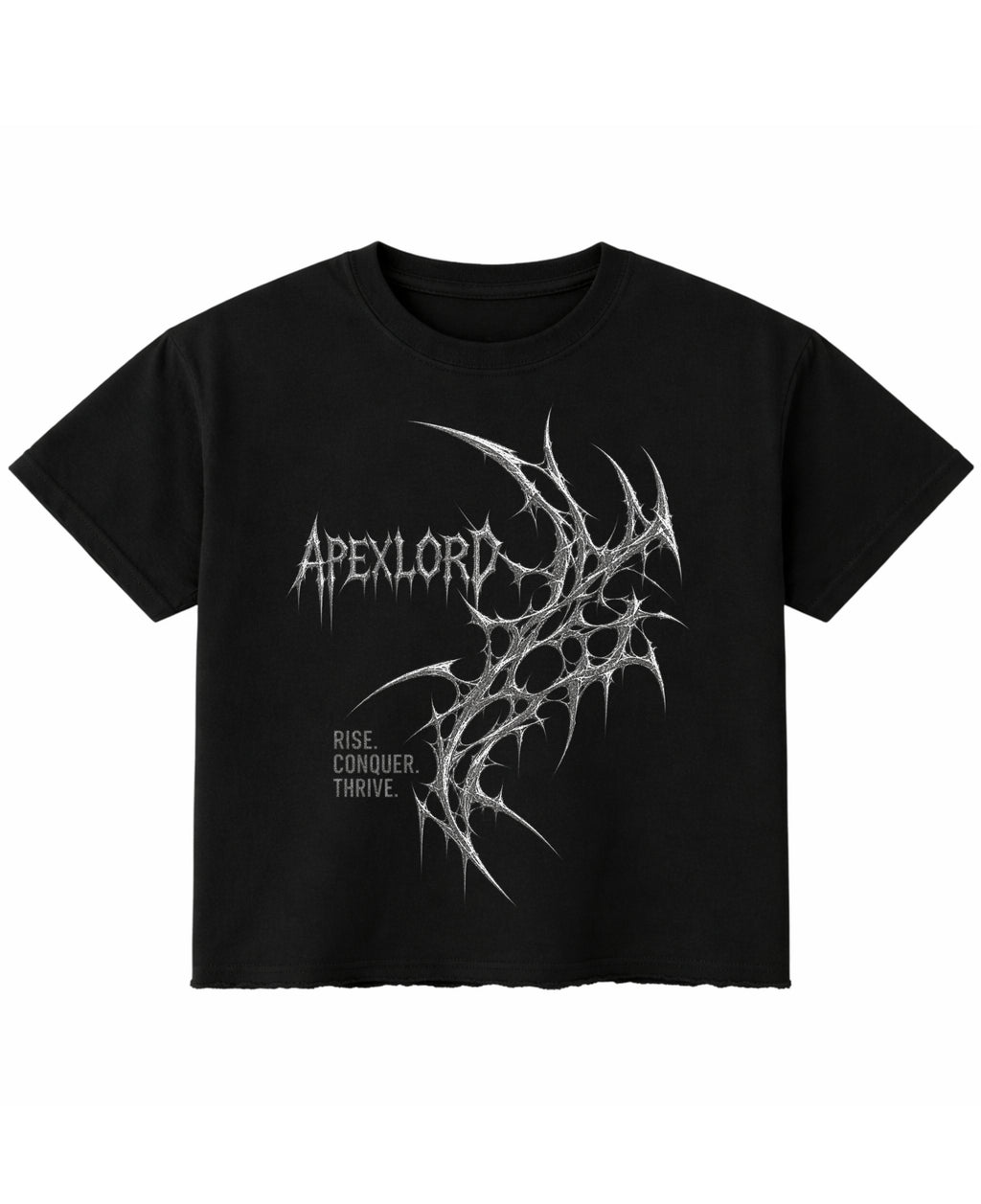 Black Boxy Fit T-shirt Front Design