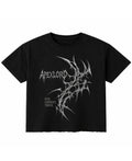 Black Boxy Fit T-shirt Front Design