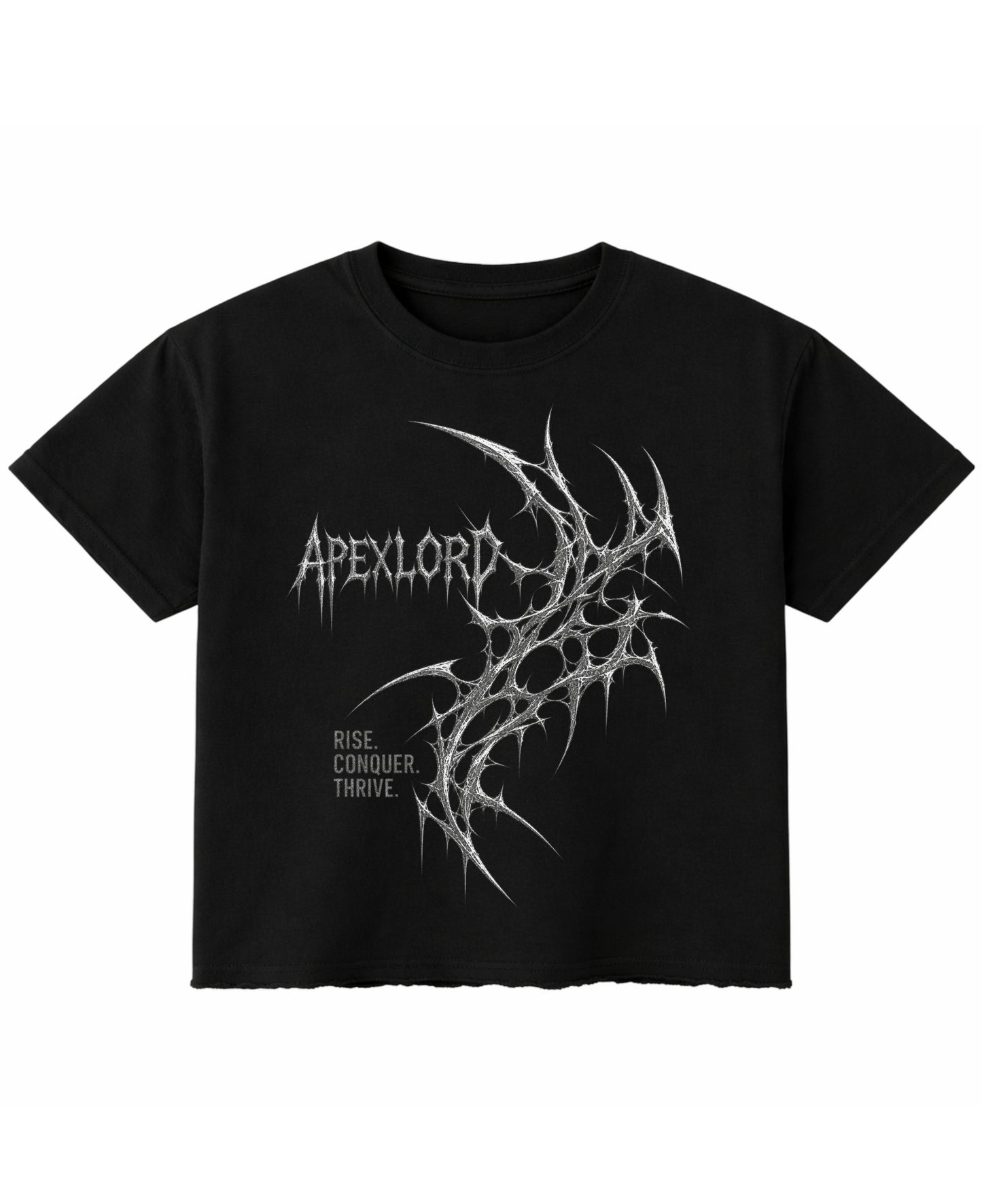 Black Boxy Fit T-shirt Front Design