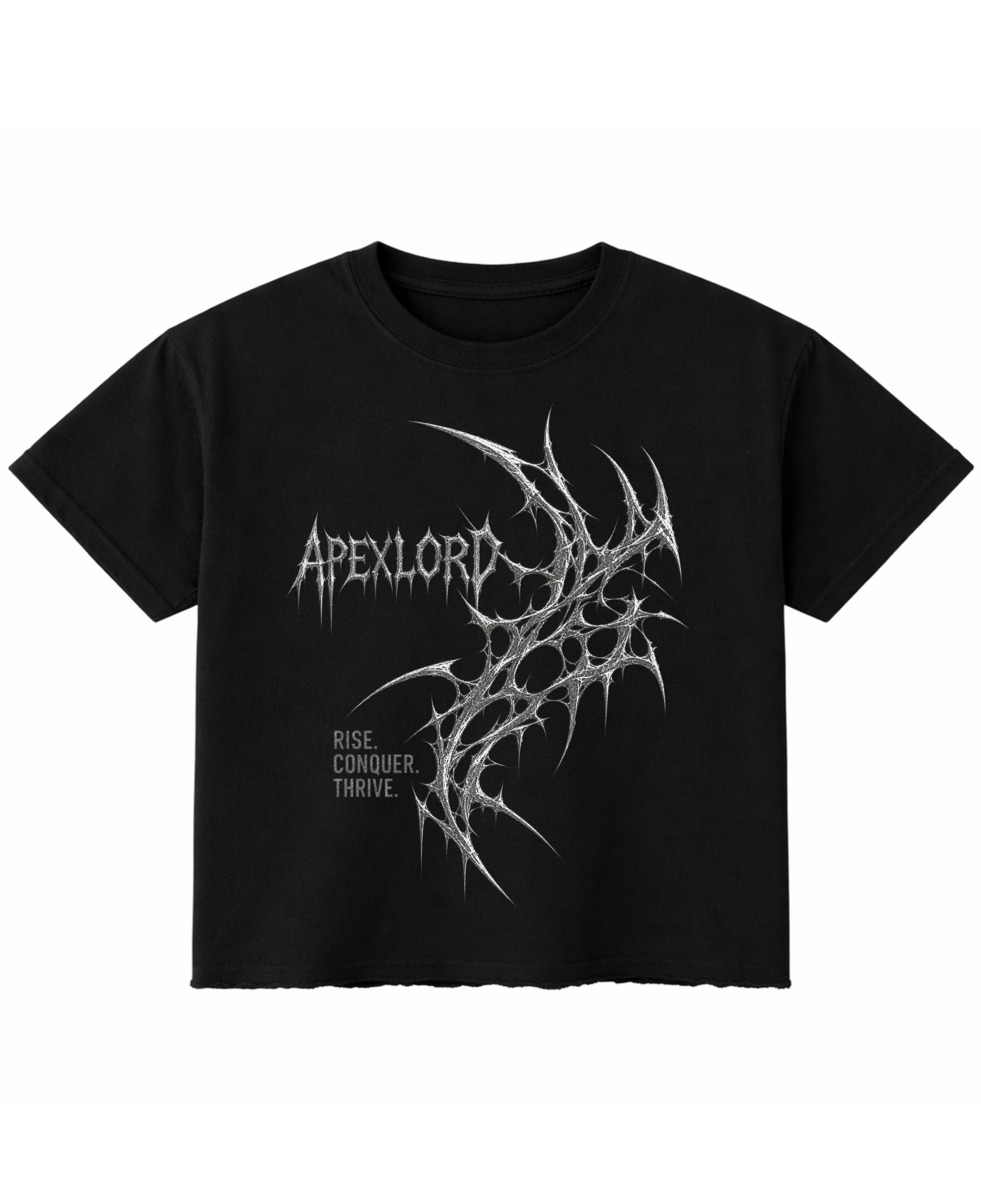 Black Boxy Fit T-shirt Front Design
